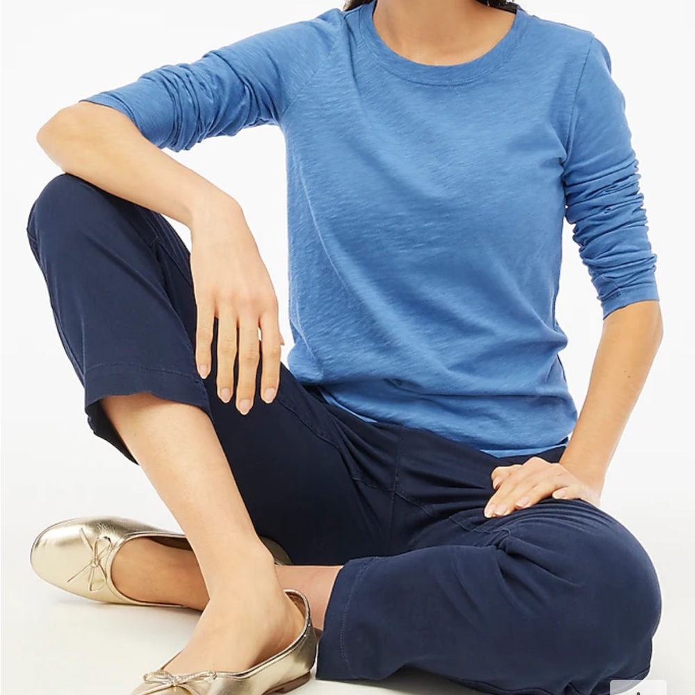 J Crew | Long-sleeve crewneck girlfriend tee